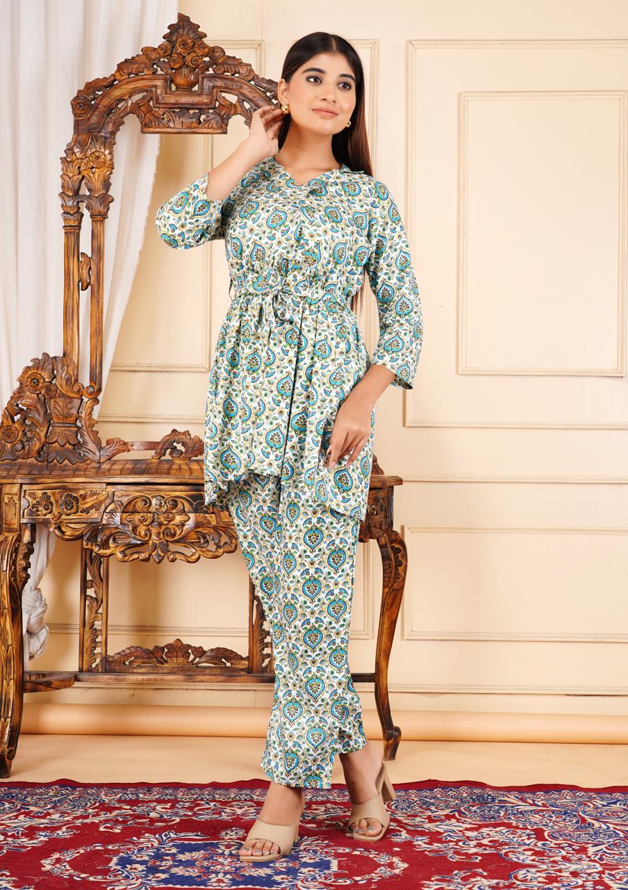 Printed Ethnic Kurta Set