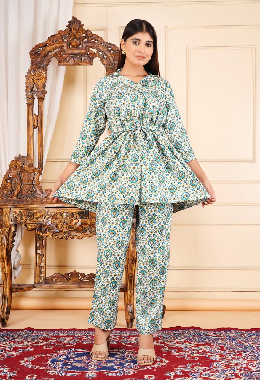 Printed Ethnic Kurta Set