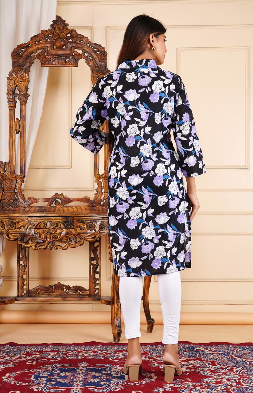 Floral Printed Kurta Set