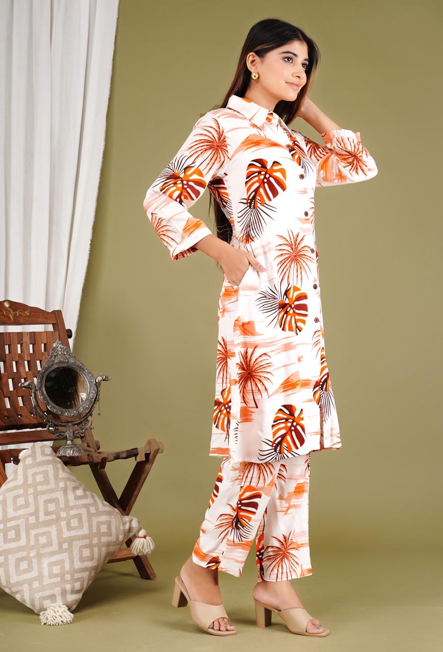 Bright Printed Cotton Kurta Set