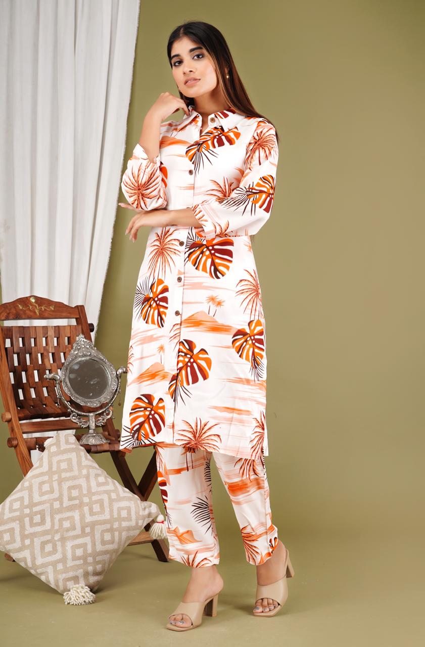 Bright Printed Cotton Kurta Set