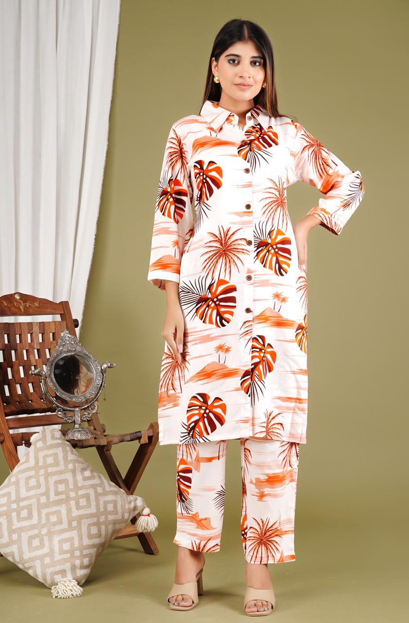 Bright Printed Cotton Kurta Set