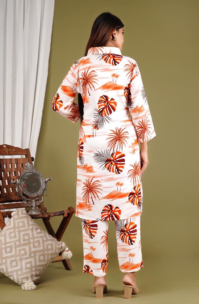 Bright Printed Cotton Kurta Set